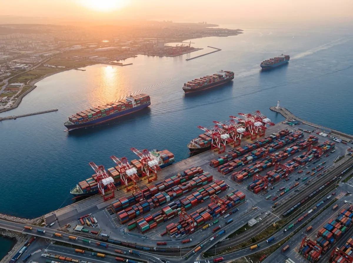 Buques de carga y contenedores para importación internacional